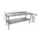 Bk Resources Work Table Stainless Steel Undershelf, Plastic feet 1.5" Riser 72"x30" SVTR-7230 - alternate 6